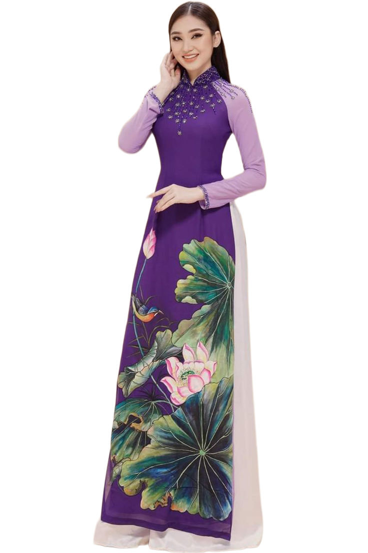 painted ao dai
