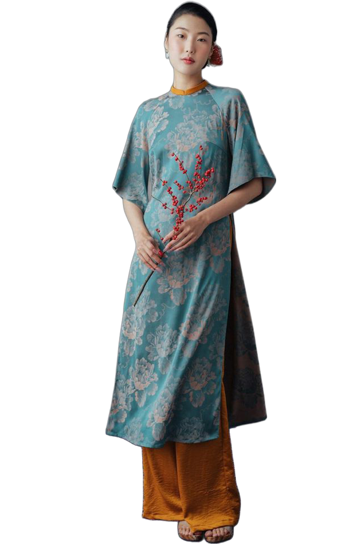 raglan sleeves ao dai
