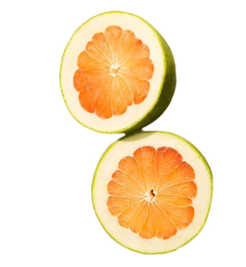 Two Half of a Pomelo